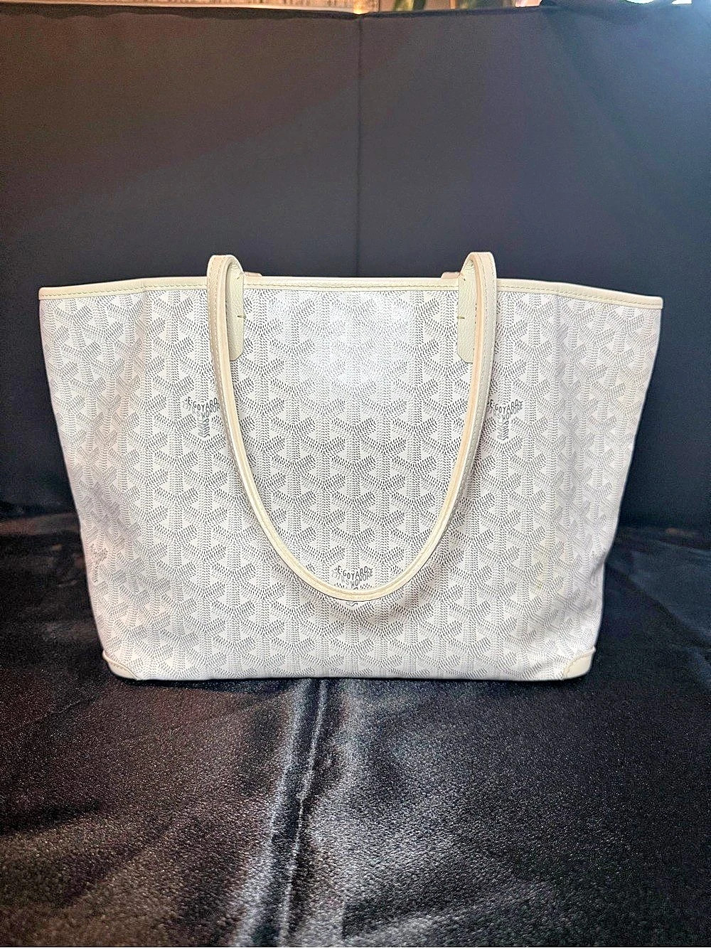 Goyard Artois PM Tote Geometric White
